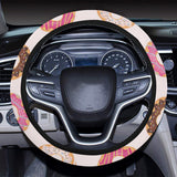 Colorful donut pattern Car Steering Wheel Cover