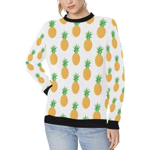 Pineapples pattern Women's Crew Neck Sweatshirt