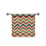 zigzag chevron colorful pattern Bath Towel