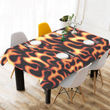 Fire flame dark pattern Tablecloth