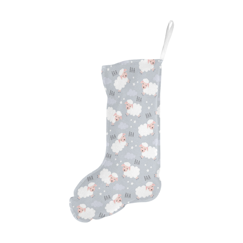 Sweet dreams sheep pattern Christmas Stocking