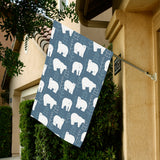 polar bear mother her child pattern House Flag Garden Flag