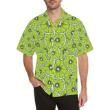 Slices of Lime design pattern Men's All Over Print Hawaiian Shirt