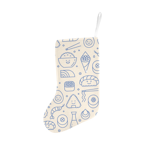 Cute sushi icon pattern Christmas Stocking