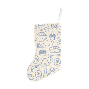 Cute sushi icon pattern Christmas Stocking
