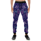 Cute owls pattern boho style ornament Unisex Casual Sweatpants