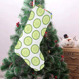 Cucumber slices pattern Christmas Stocking