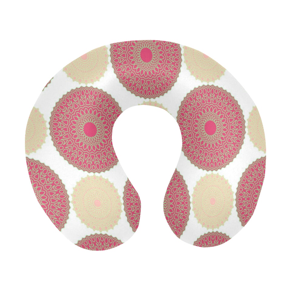 Circle indian pattern U-Shaped Travel Neck Pillow