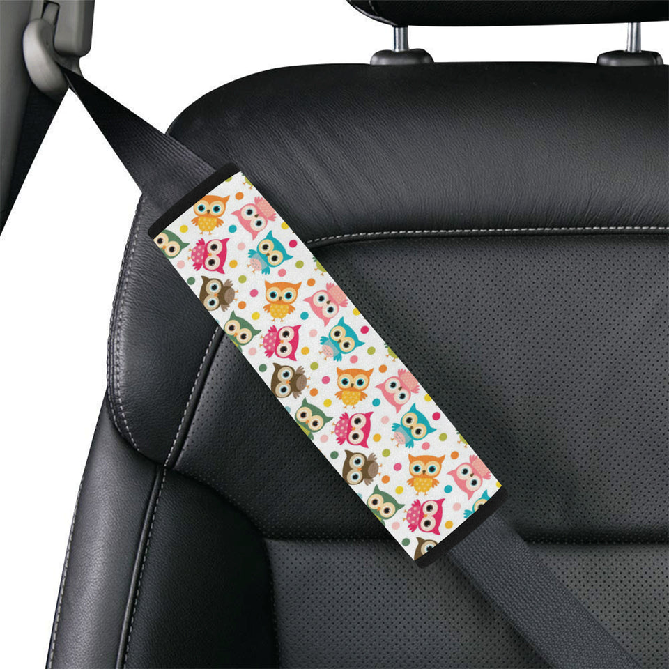Color cute owl pattern Car Seat Belt Cover