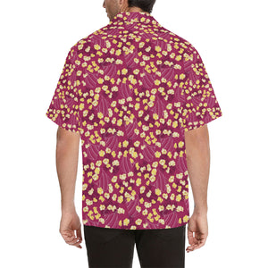 Popcorn Pattern Print Design 02 Men's All Over Print Hawaiian Shirt (Model T58)