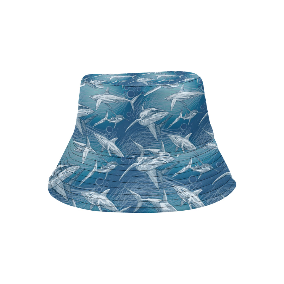 Shark hand drawn Unisex Bucket Hat