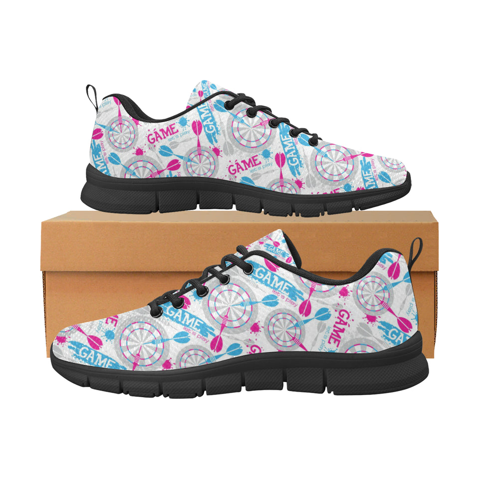 Darts Pattern Print Design 01 Men's Breathable Sneakers ( Model 055)