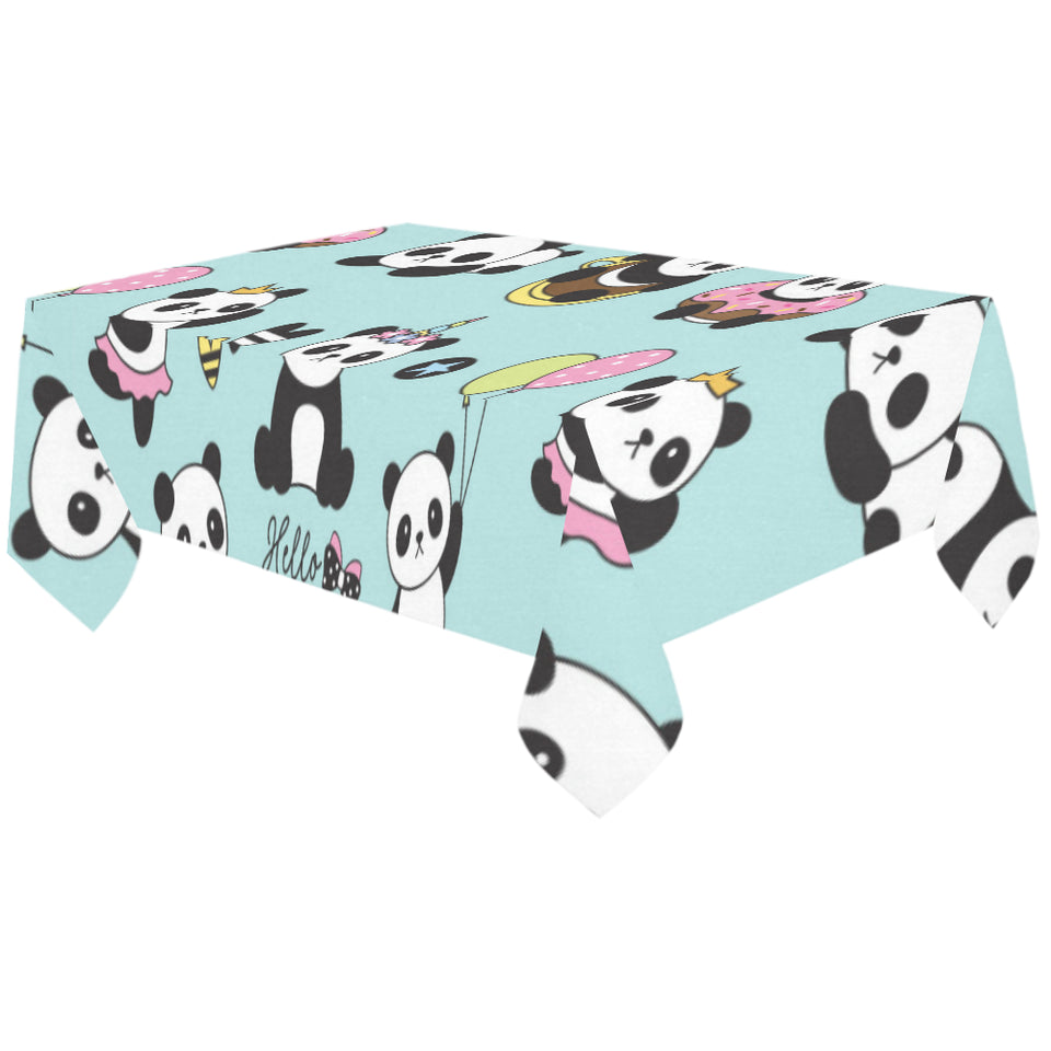 Cute baby panda pattern Tablecloth