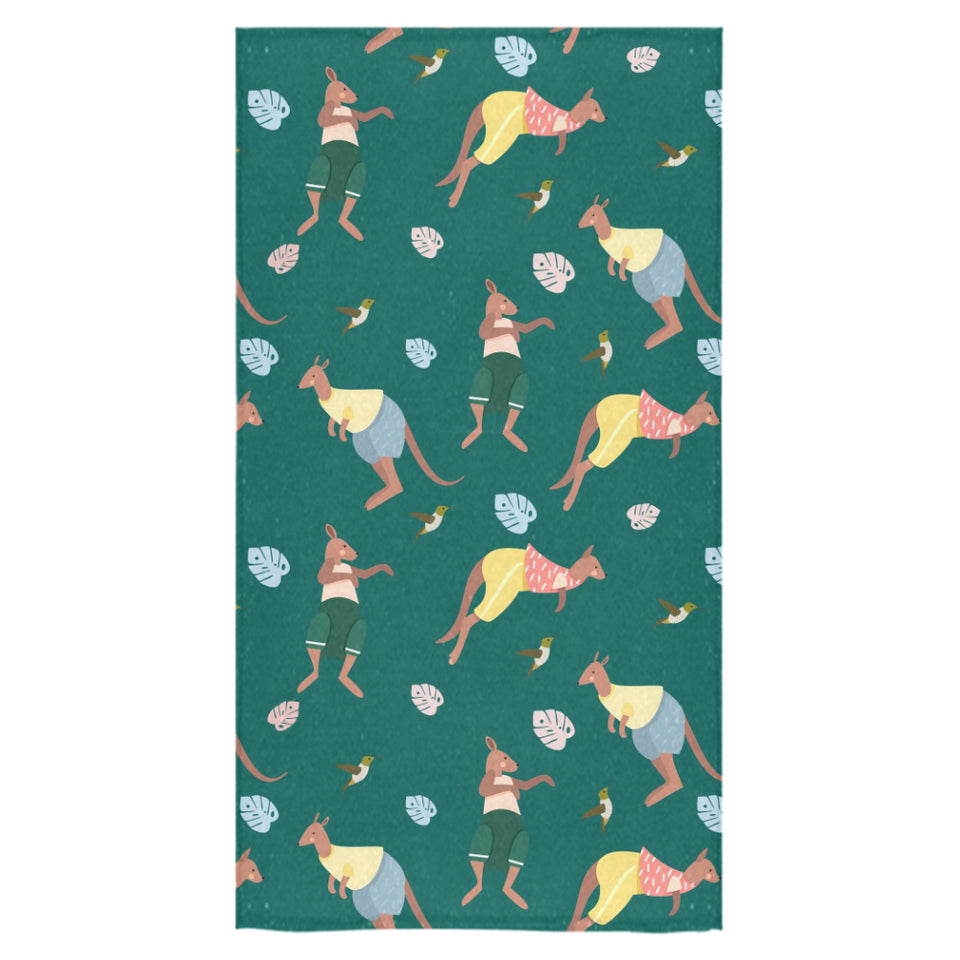 Kangaroo leaves pattern Bath Towel