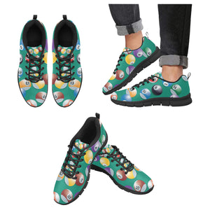 Billiard Ball Pattern Print Design 01 Men's Breathable Sneakers ( Model 055)