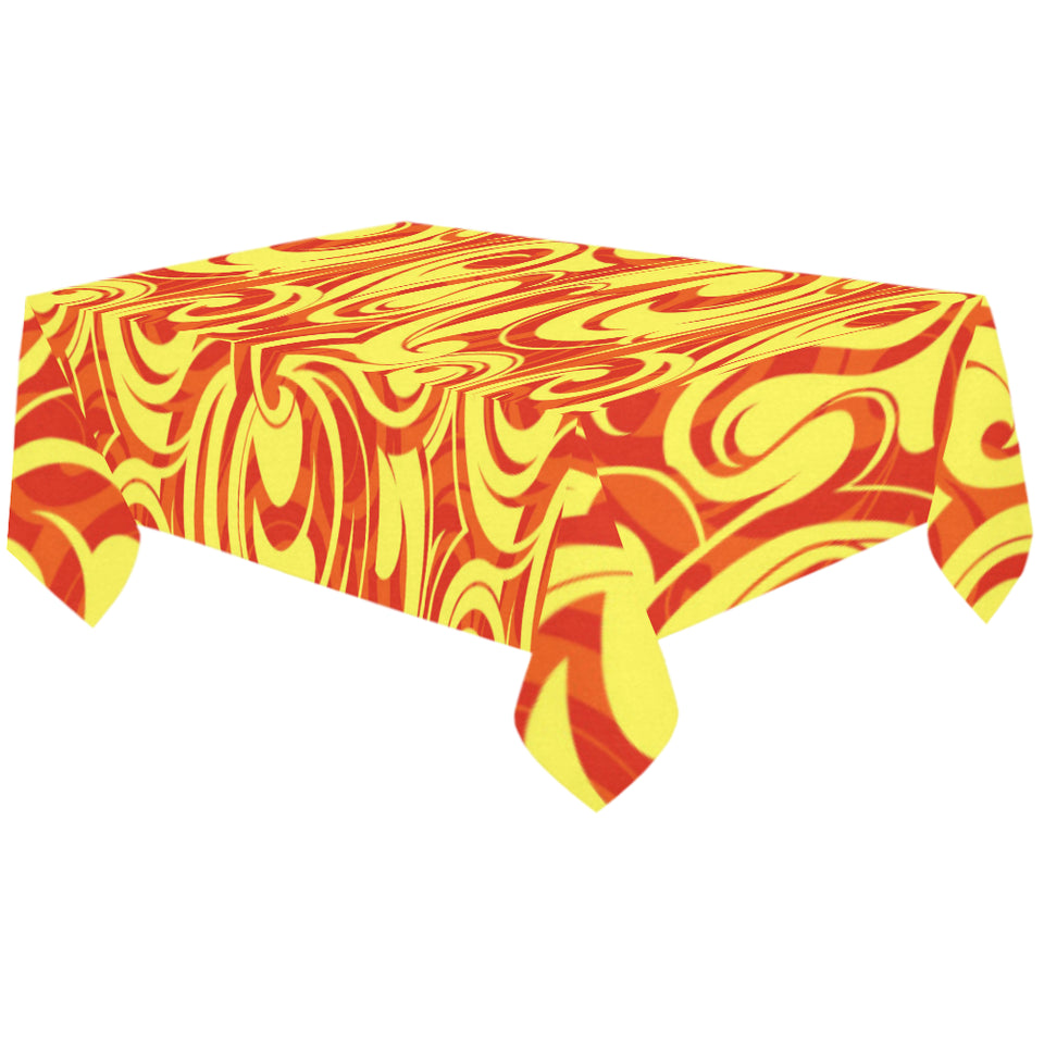 Fire flame design pattern Tablecloth
