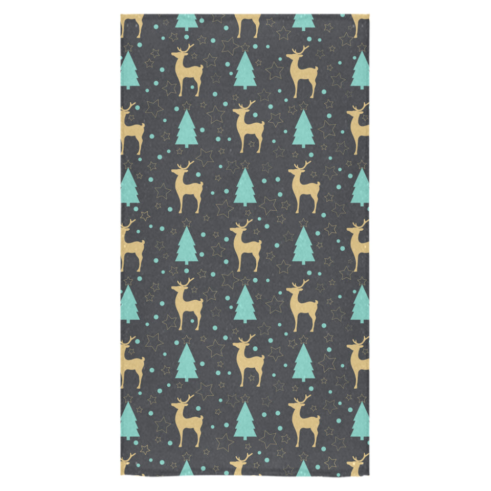Deers star tree pattern Bath Towel