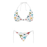 Airplane star cloud colorful Sexy Bikinis Two-Piece Swimsuits