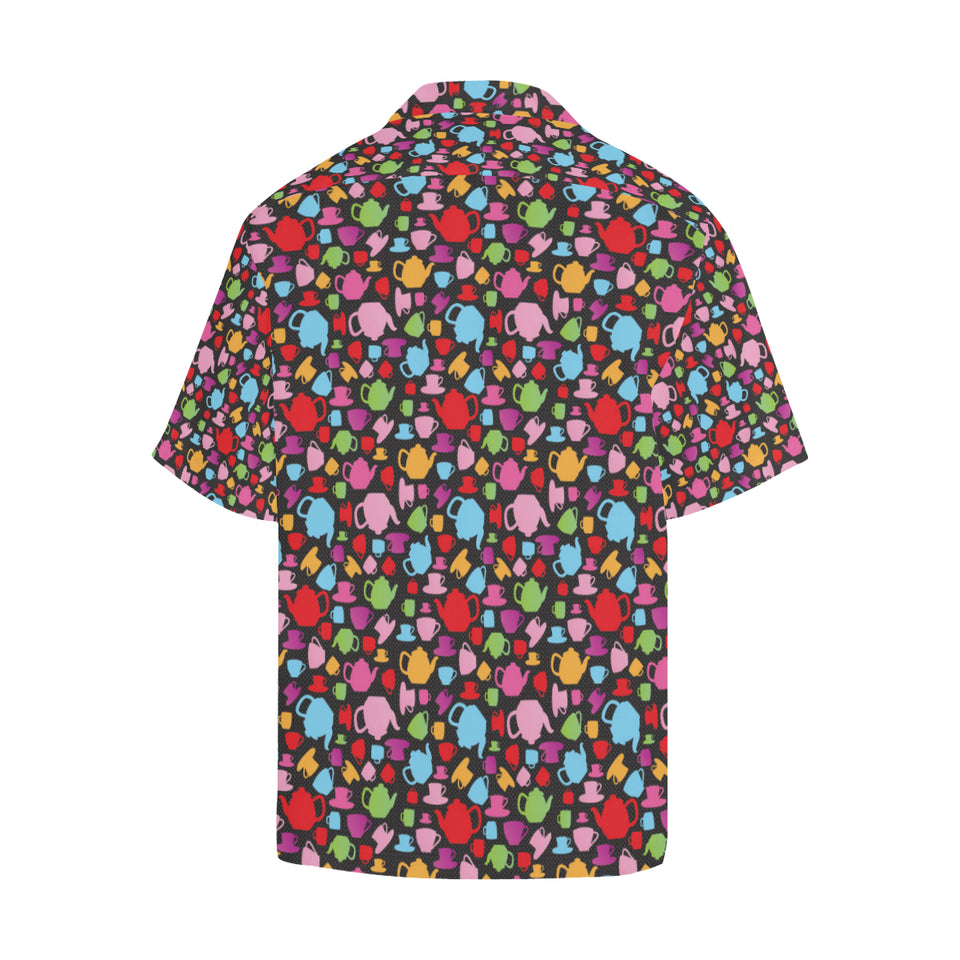 Tea pots Pattern Print Design 01 Men's All Over Print Hawaiian Shirt (Model T58)