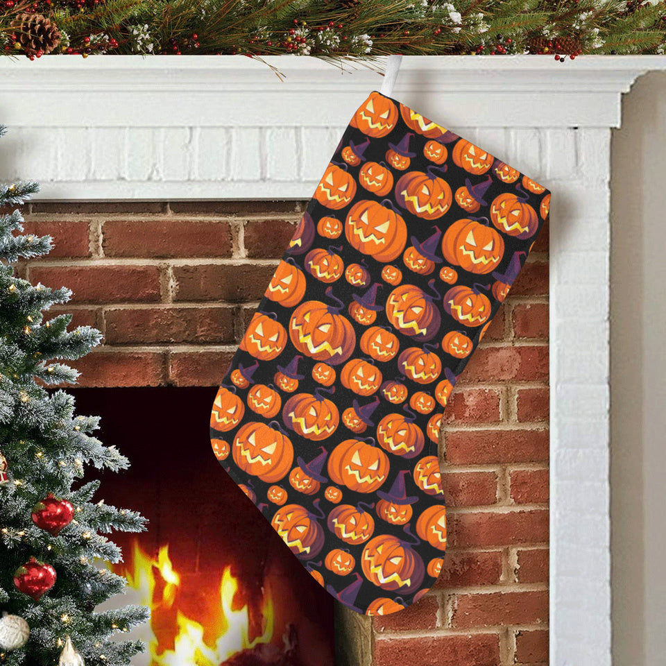 Halloween Pumpkin pattern Christmas Stocking