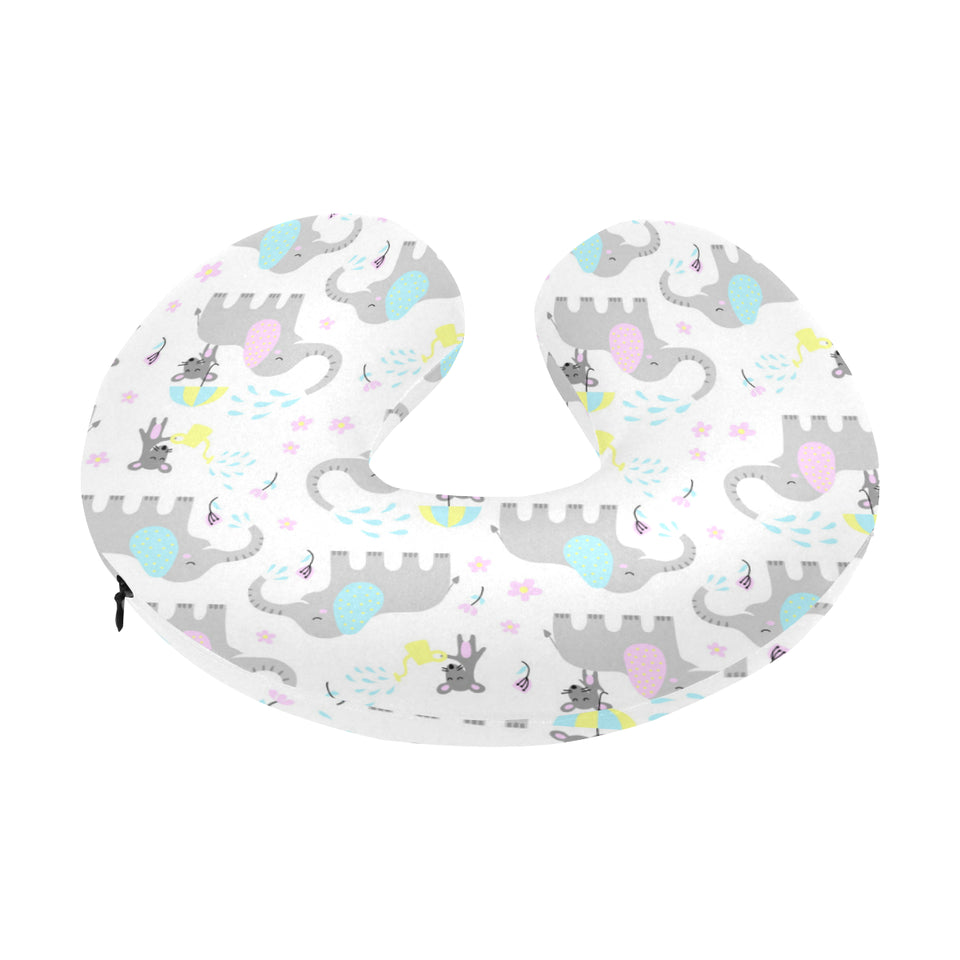 Cute elephant mouse pattern U-Shaped Travel Neck Pillow