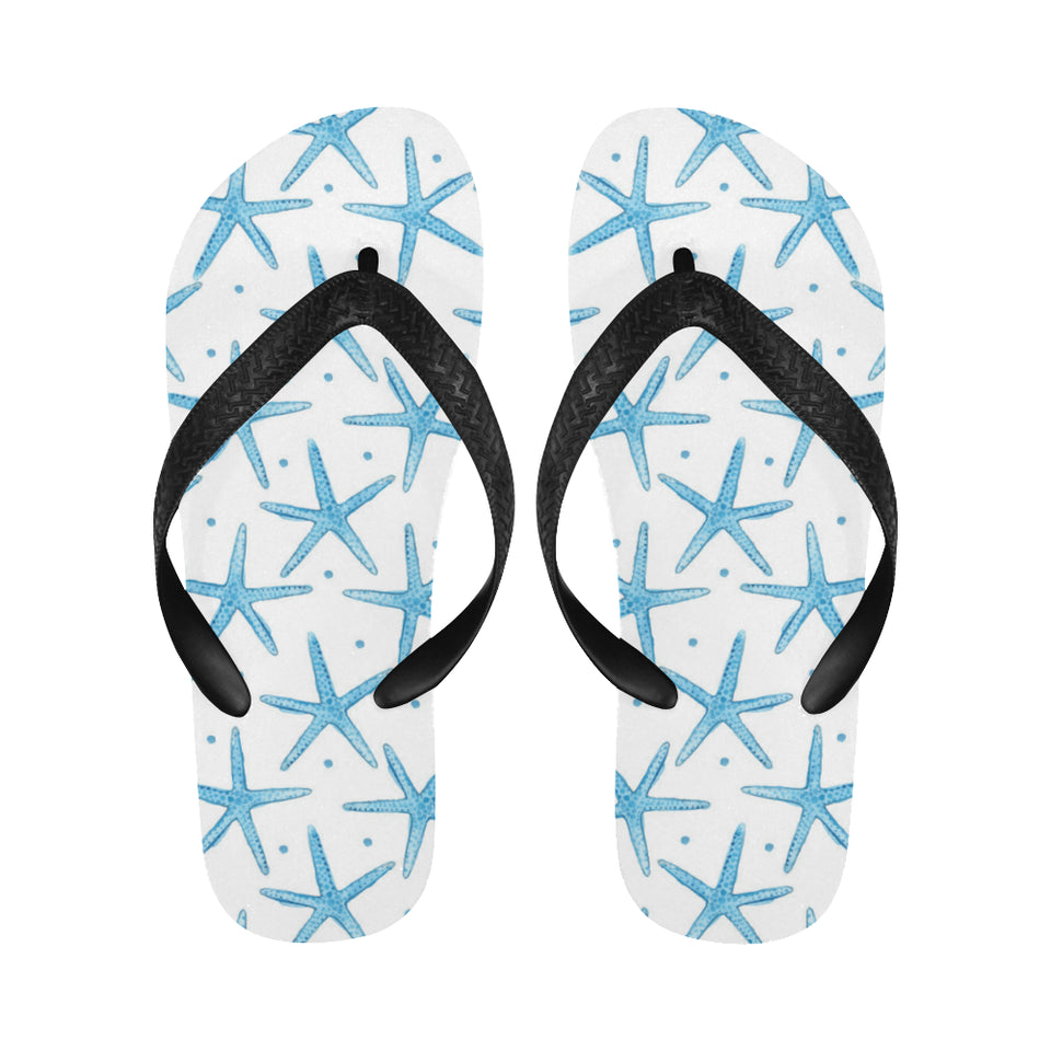 Watercolor starfish pattern Unisex Flip Flops