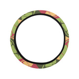 Cool Geometric lime pattern Car Steering Wheel Cover