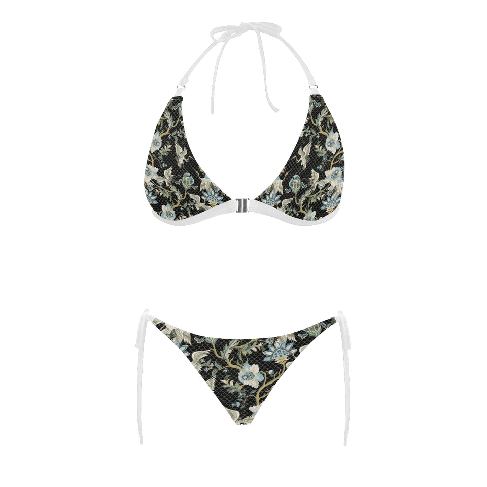 Japanese crane ornament elements Sexy Bikinis Two-Piece Swimsuits