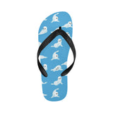 Cute sea lion seal pattern background Unisex Flip Flops