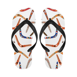 Boomerang Australian aboriginal ornament pattern Unisex Flip Flops
