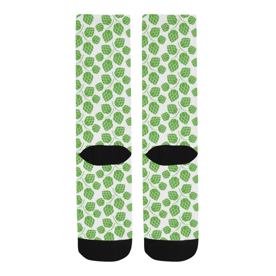 Hop pattern background Crew Socks
