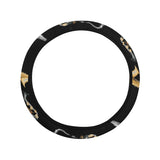 saxophone design pattern Car Steering Wheel Cover