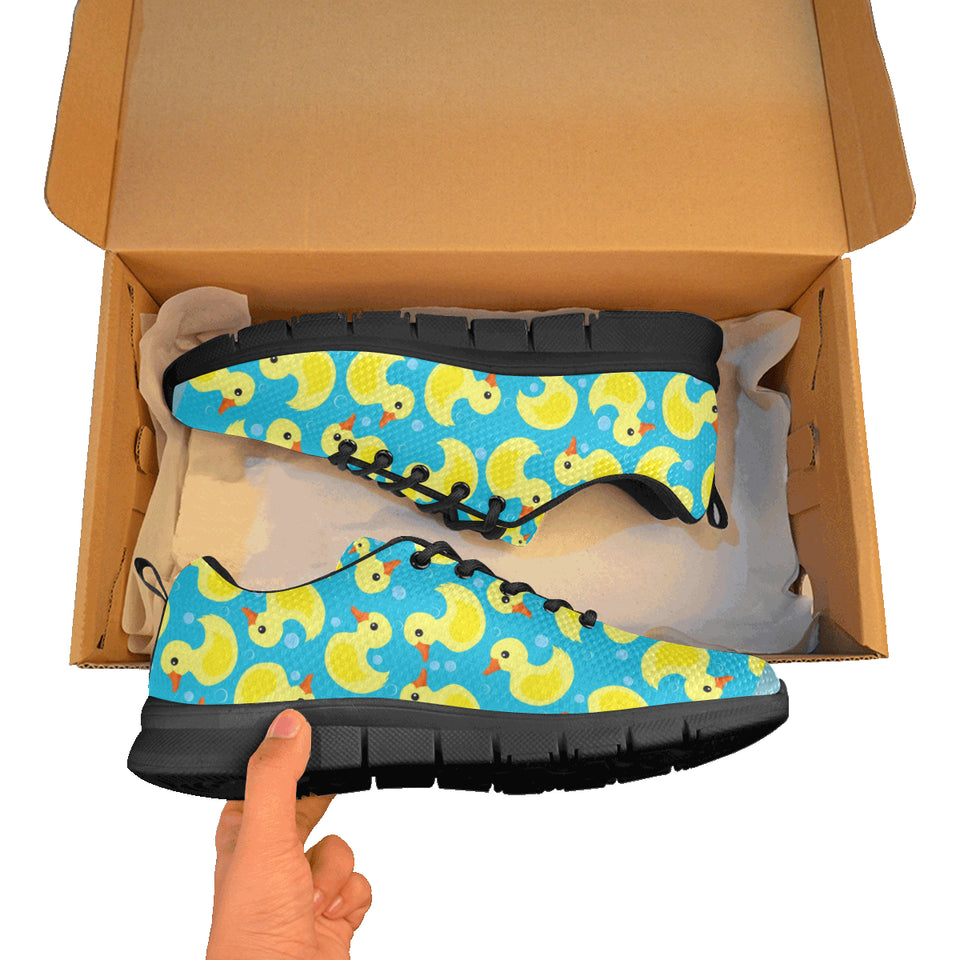 Duck Toy Pattern Print Design 04 Men's Breathable Sneakers ( Model 055)