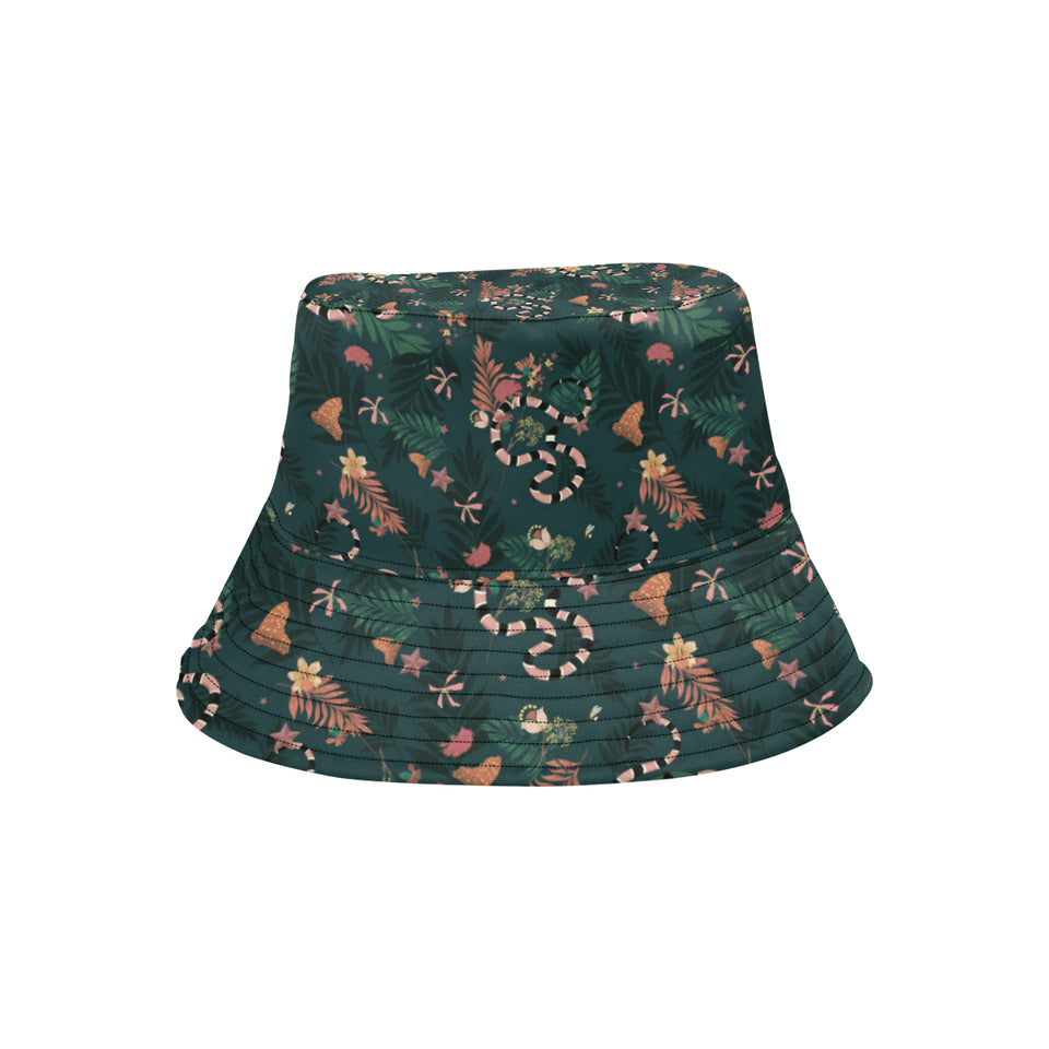 Snake forest pattern Unisex Bucket Hat