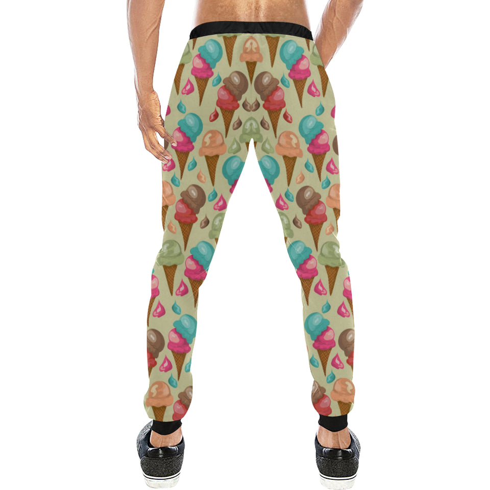 Colorful ice cream pattern Unisex Casual Sweatpants