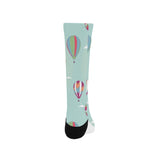 Hot Air Balloon design Pattern Crew Socks