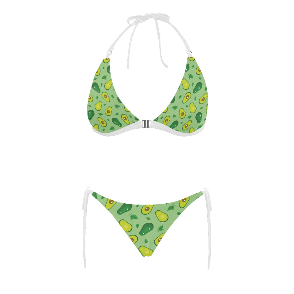 Avocado pattern green background Sexy Bikinis Two-Piece Swimsuits