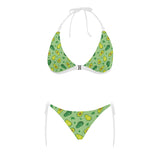 Avocado pattern green background Sexy Bikinis Two-Piece Swimsuits