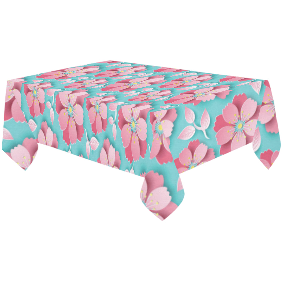 3D sakura cherry blossom pattern Tablecloth