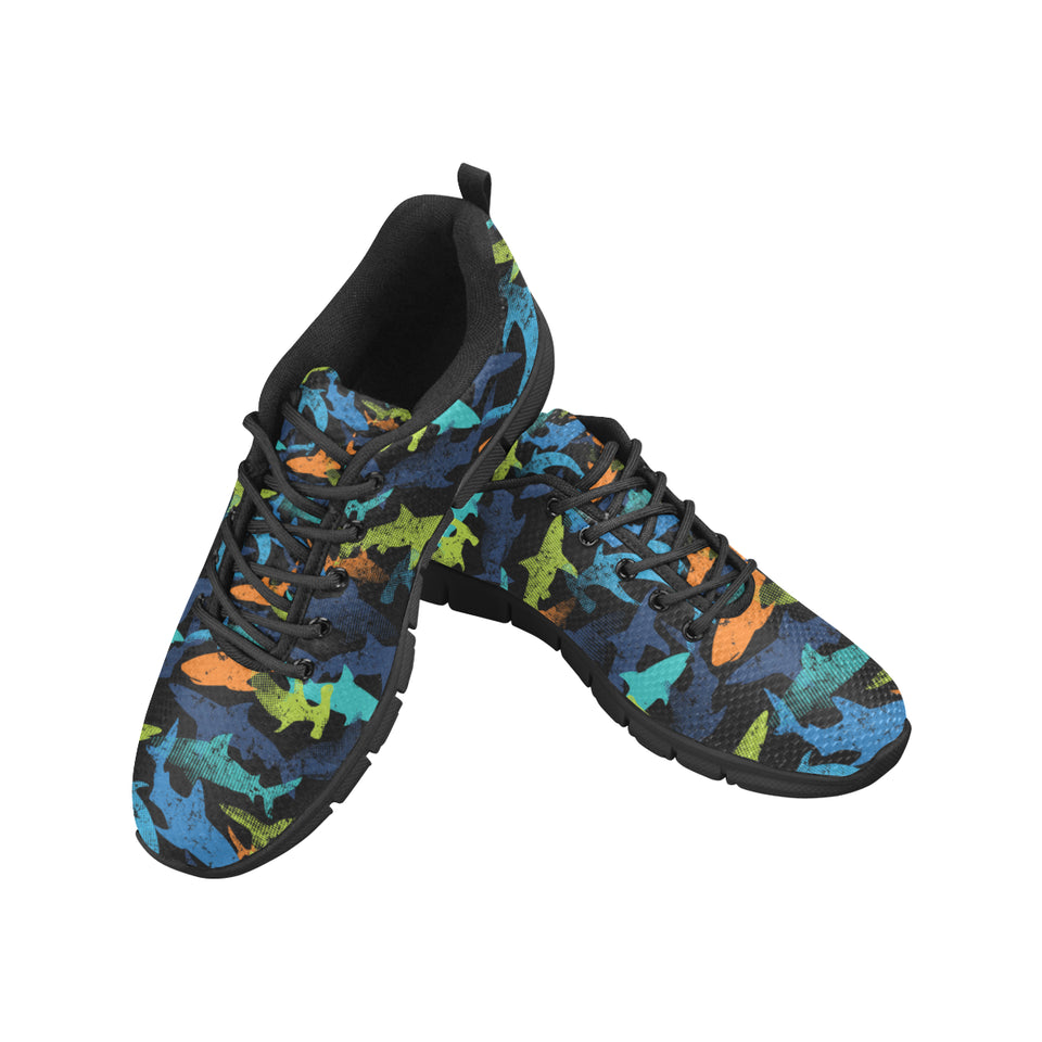 Colorful shark Men's Sneaker Shoes