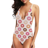 Colorful donut pattern Women's One-Piece Swimsuit