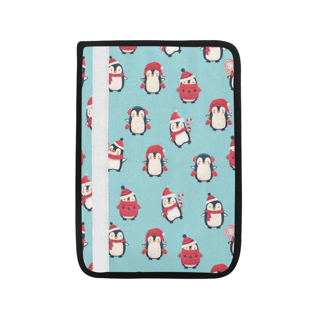 Cute penguin christmas  design pattern Car Seat Belt Cover