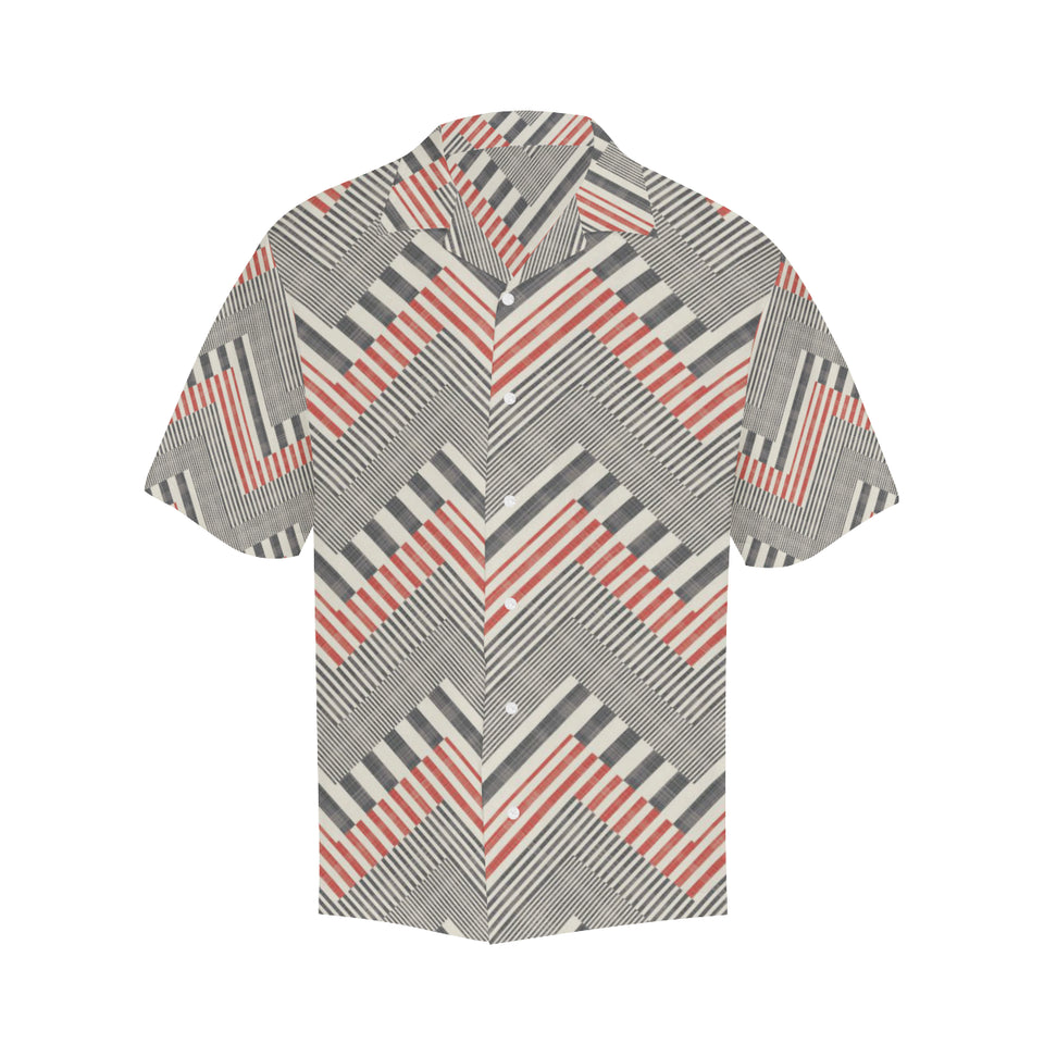 zigzag chevron striped pattern Men's All Over Print Hawaiian Shirt