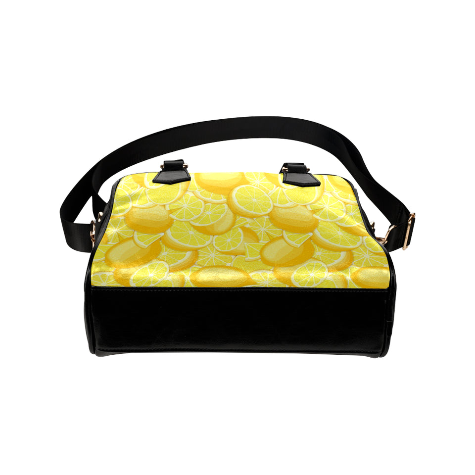 lemon pattern Shoulder Handbag