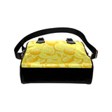 lemon pattern Shoulder Handbag