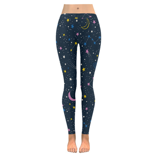 space pattern with planets, comets, constellations Women's Legging Fulfilled In US