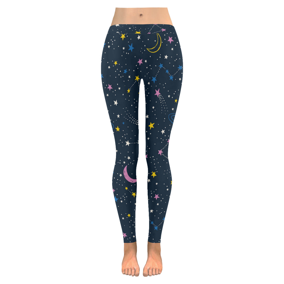 space pattern with planets, comets, constellations Women's Legging Fulfilled In US