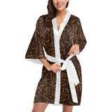coffee bean pattern Women's Short Kimono Robe