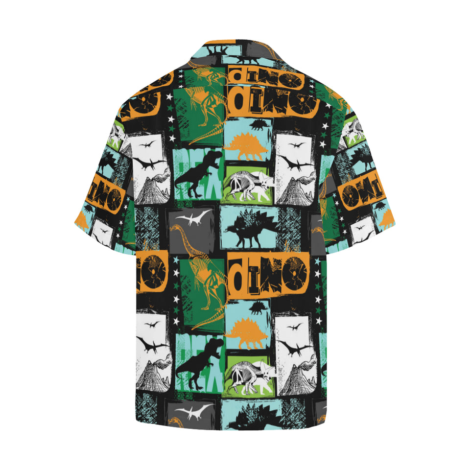 dinosaurs print pattern Men's All Over Print Hawaiian Shirt