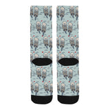 Lovely Sea Otter Pattern Crew Socks
